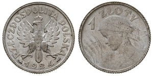 1 Zloty Seconda Repubblica Polacca (1918 - 1939) Argento 