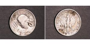 1 Zloty Seconda Repubblica Polacca (1918 - 1939) Argento 