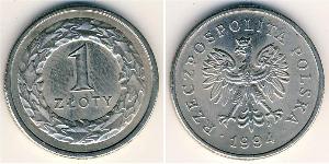 1 Zloty Third Polish Republic (1991 - ) Kupfer/Nickel 