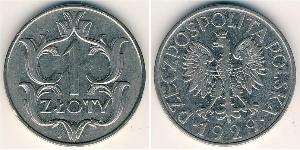 1 Zloty Zweite Polnische Republik (1918 - 1939) Kupfer/Nickel 