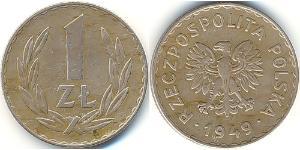 1 Zloty República Popular de Polonia (1952-1990) Níquel/Cobre 