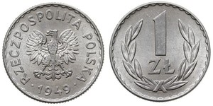 1 Zloty Polonia Níquel/Cobre/Aluminio 