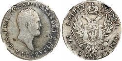 1 Zloty Rusia Plata Alejandro I (1777-1825)