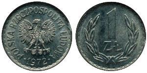 1 Zloty Repubblica Popolare di Polonia (1952-1990) Rame/Nichel 