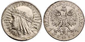 1 Zloty 波兰第二共和国 (1918 - 1939) 銀 