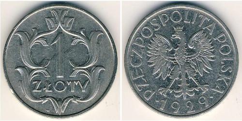 1 Zloty 波兰第二共和国 (1918 - 1939) 銅/镍 