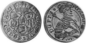 1 Zwolfer Principato di Transilvania (1571-1711) Argento 
