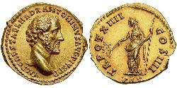 1 Áureo Imperio romano (27BC-395) Oro Antonino Pío  (86-161)
