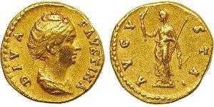 1 Áureo Imperio romano (27BC-395) Oro Faustina II (130-175)
