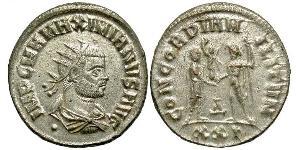1 Антониниан Римская империя (27BC-395)  Максимиан (250-310)