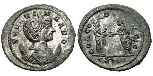 1 Антониниан Римская империя (27BC-395)  Ulpia Severina (?-?)