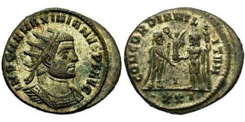 1 Антониниан Римская империя (27BC-395)  Максимиан (250-310)