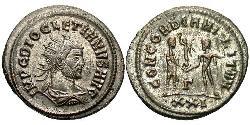 1 Антониниан Римская империя (27BC-395) Бронза Диоклетиан (244-311)