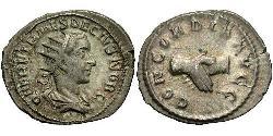 1 Антониниан Римская империя (27BC-395) Бронза Геренний Этруск (227-251)