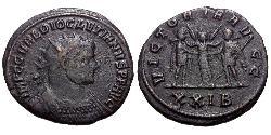 1 Антониниан Римская империя (27BC-395) Бронза Диоклетиан (244-311)