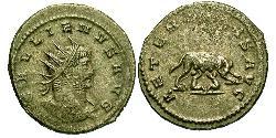 1 Антониниан Римская империя (27BC-395) Бронза Галлиен (218-268)