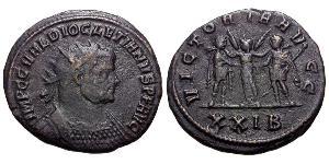 1 Антониниан Римская империя (27BC-395) Бронза Диоклетиан (244-311)