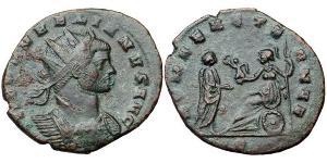 1 Антониниан Римская империя (27BC-395) Бронза Аврелиан (215-275)