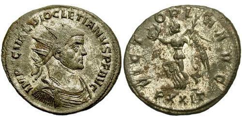 1 Антониниан Римская империя (27BC-395) Бронза Диоклетиан (244-311)