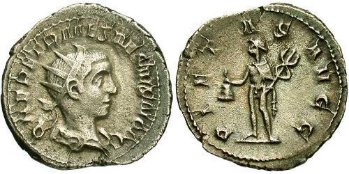 1 Антониниан Римская империя (27BC-395) Бронза Геренний Этруск (227-251)