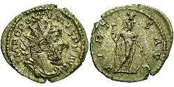 1 Антониниан Галльская империя (260-274) Серебро Марк Латиний Постум (260-268)