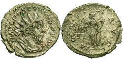 1 Антониниан Галльская империя (260-274) Серебро Марк Латиний Постум (260-268)