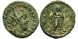1 Антониниан Галльская империя (260-274) Серебро Марк Латиний Постум (260-268)