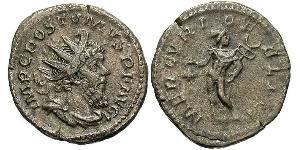 1 Антониниан Галльская империя (260-274) Серебро Марк Латиний Постум (260-268)