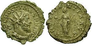 1 Антониниан Галльская империя (260-274) Серебро Марк Латиний Постум (260-268)
