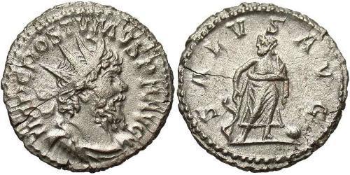 1 Антониниан Галльская империя (260-274) Серебро Марк Латиний Постум (260-268)