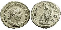 1 Антониниан Римская империя (27BC-395) Серебро Филипп Араб(204-249)