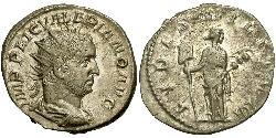 1 Антониниан Римская империя (27BC-395) Серебро Валериан I (193-260)