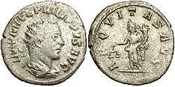 1 Антониниан Римская империя (27BC-395) Серебро Филипп II (237-249)