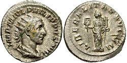 1 Антониниан Римская империя (27BC-395) Серебро Филипп Араб(204-249)