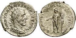 1 Антониниан Римская империя (27BC-395) Серебро Деций Траян (201-251)