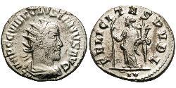 1 Антониниан Римская империя (27BC-395) Серебро Волузиан (235-253)