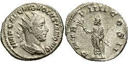 1 Антониниан Римская империя (27BC-395) Серебро Волузиан (235-253)