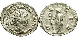 1 Антониниан Римская империя (27BC-395) Серебро Деций Траян (201-251)