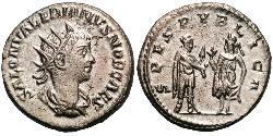 1 Антониниан Римская империя (27BC-395) Серебро Салонин (242 - 260)