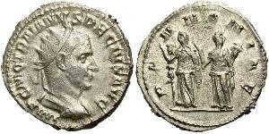 1 Антониниан Римская империя (27BC-395) Серебро Деций Траян (201-251)