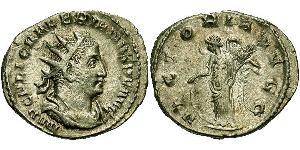 1 Антониниан Римская империя (27BC-395) Серебро Валериан I (193-260)