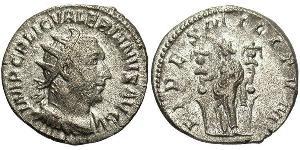 1 Антониниан Римская империя (27BC-395) Серебро Валериан I (193-260)