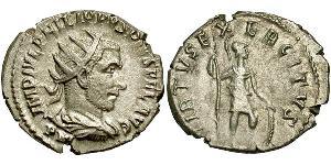 1 Антониниан Римская империя (27BC-395) Серебро Филипп Араб(204-249)