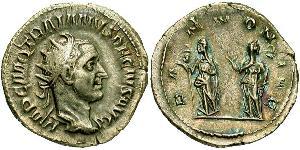 1 Антониниан Римская империя (27BC-395) Серебро Деций Траян (201-251)