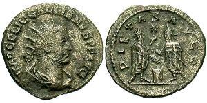 1 Антониниан Римская империя (27BC-395) Серебро Галлиен (218-268)