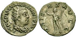 1 Антониниан Римская империя (27BC-395) Серебро Валериан I (193-260)