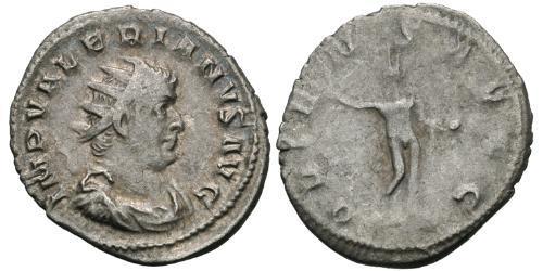 1 Антониниан Римская империя (27BC-395) Серебро Валериан I (193-260)