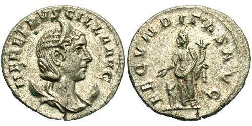 1 Антониниан Римская империя (27BC-395) Серебро Herennia Etruscilla (249-251)