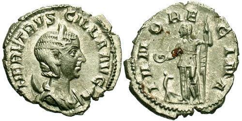 1 Антониниан Римская империя (27BC-395) Серебро Herennia Etruscilla (249-251)