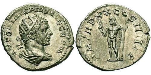 1 Антониниан Римская империя (27BC-395) Серебро Каракалла (188-217)